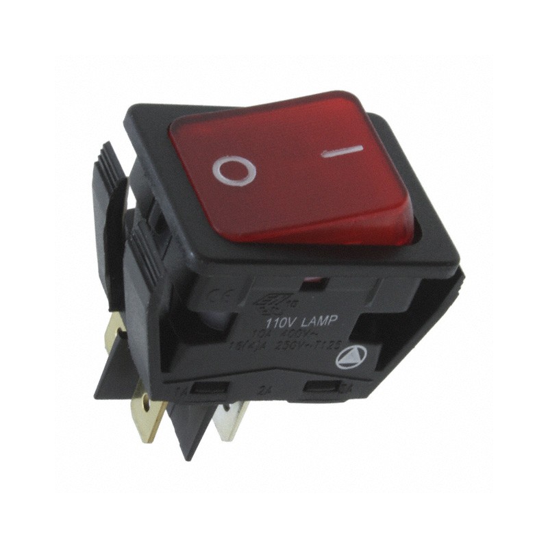 1 pcs : C6053ALBR2-1197W-B - SWITCH ROCKER DPST 20A 277V