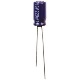 200 pcs - Panasonic 220μF Aluminium Electrolytic Capacitor 16V dc, Radial, Through Hole - ECA1CM221