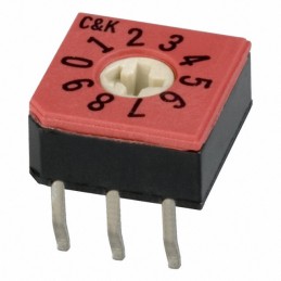 1 pcs : CD10RM0CB - SWITCH ROTARY DIP BCD 0.4VA 20V