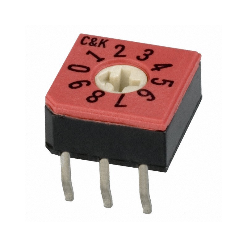 1 pcs : CD10RM0CB - SWITCH ROTARY DIP BCD 0.4VA 20V
