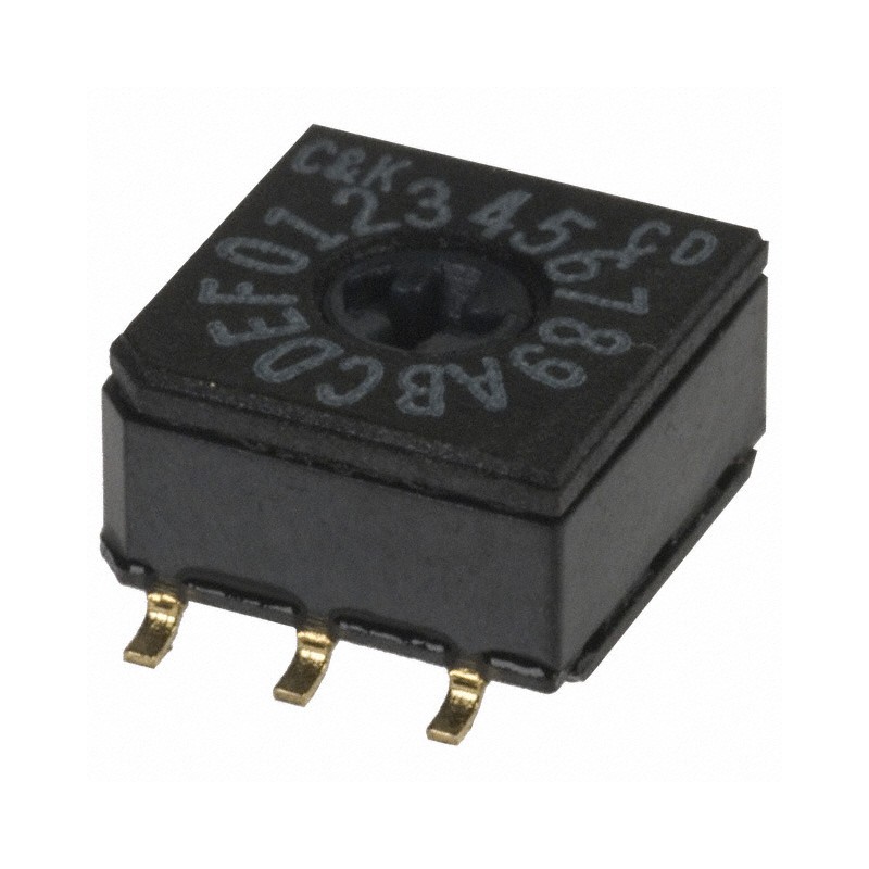 1 pcs : CD16CM0SB - SW ROTARY DIP HEX COMP 0.4VA 20V