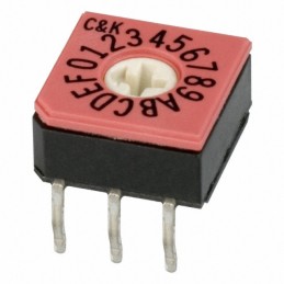 1 pcs : CD16RM0CB - SWITCH ROTARY DIP HEX 0.4VA 20V