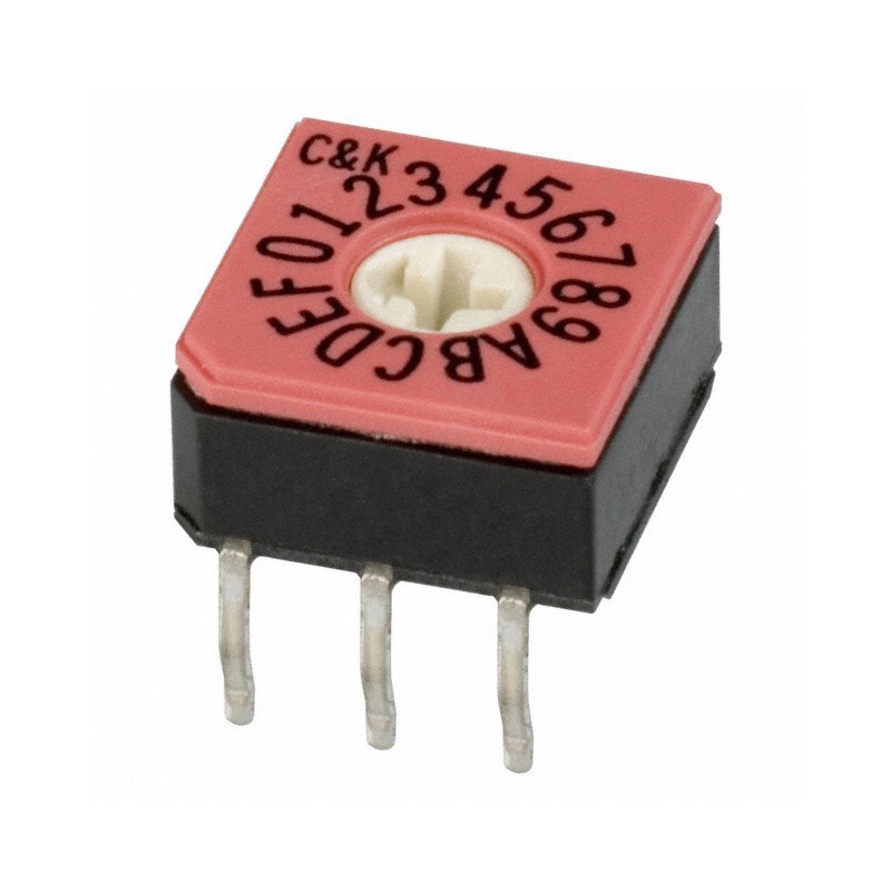 1 pcs : CD16RM0CB - SWITCH ROTARY DIP HEX 0.4VA 20V