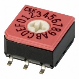 1 pcs : CD16RM0SB - SWITCH ROTARY DIP HEX 0.4VA 20V