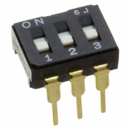 1 pcs : CFS-0301MC - SWITCH SLIDE DIP SPST 0.1A 6V