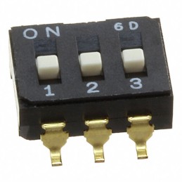 1 pcs : CFS-0302MB - SWITCH SLIDE DIP SPST 0.1A 6V