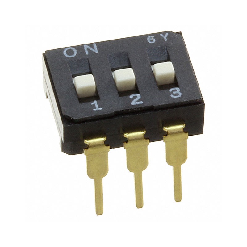 1 pcs : CFS-0302MC - SWITCH SLIDE DIP SPST 0.1A 6V