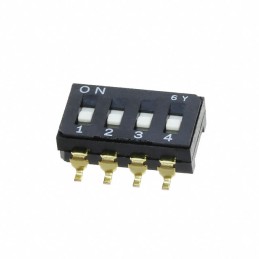 1 pcs : CFS-0401TB - SWITCH SLIDE DIP SPST 0.1A 6V