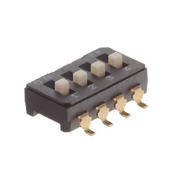 1 pcs : CFS-0403TB - SWITCH SLIDE DIP SPST 0.1A 6V