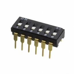 1 pcs : CFS-0601MC - SWITCH SLIDE DIP SPST 0.1A 6V