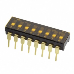 1 pcs : CFS-0800MC - SWITCH SLIDE DIP SPST 0.1A 6V