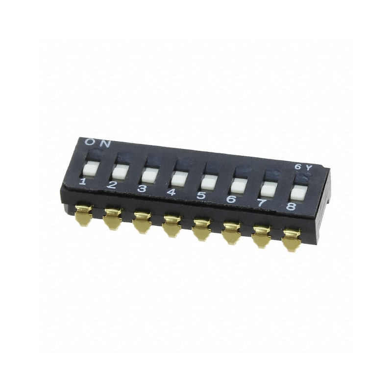 1 pcs : CFS-0801MA - SWITCH SLIDE DIP SPST 0.1A 6V