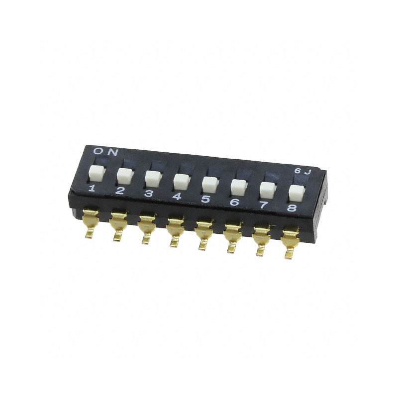 1 pcs : CFS-0802TB - SWITCH SLIDE DIP SPST 0.1A 6V