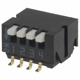 1 pcs : CHP-041TB - SWITCH PIANO DIP SPST 0.1A 6V