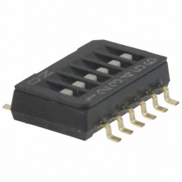 1 pcs : CHS-06TB - SWITCH SLIDE DIP SPST 0.1A 6V