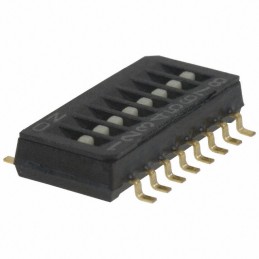 1 pcs : CHS-08TB - SWITCH SLIDE DIP SPST 0.1A 6V