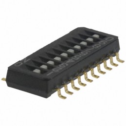 1 pcs : CHS-10TB - SWITCH SLIDE DIP SPST 0.1A 6V
