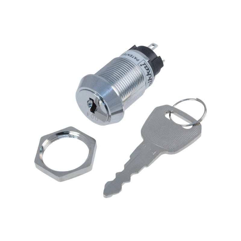 1 pcs : CKL12AFW01-004 - SWITCH KEYLOCK 2POS SPDT 3A 250V