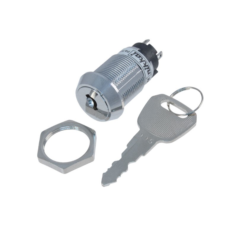 1 pcs : CKL12AFW01-005 - SWITCH KEYLOCK 2POS SPDT 3A 250V