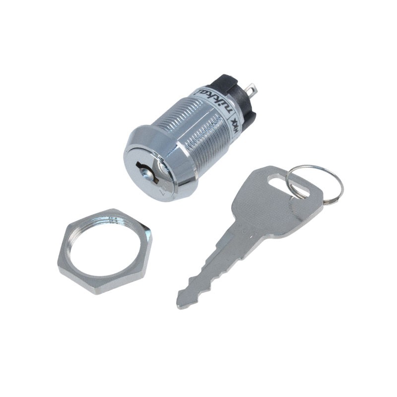 1 pcs : CKL12AFW01-007 - SWITCH KEYLOCK 2POS SPDT 3A 250V