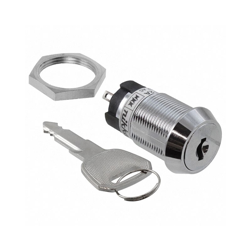 1 pcs : CKL12AFW01-016 - SWITCH KEYLOCK 2POS SPDT 3A 250V