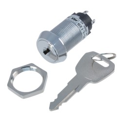 1 pcs : CKL12BFW01-016 - SWITCH KEYLOCK 2POS SPDT 3A 250V