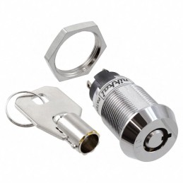 1 pcs : CKL12BTW01-011 - SWITCH KEYLOCK 2POS SPDT 3A 250V