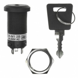1 pcs : CKM12BFW01-002 - SWITCH KEYLOCK 2POS SPDT 3A 250V