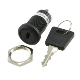 1 pcs : CKM12BFW01-005 - SWITCH KEYLOCK 2POS SPDT 3A 250V