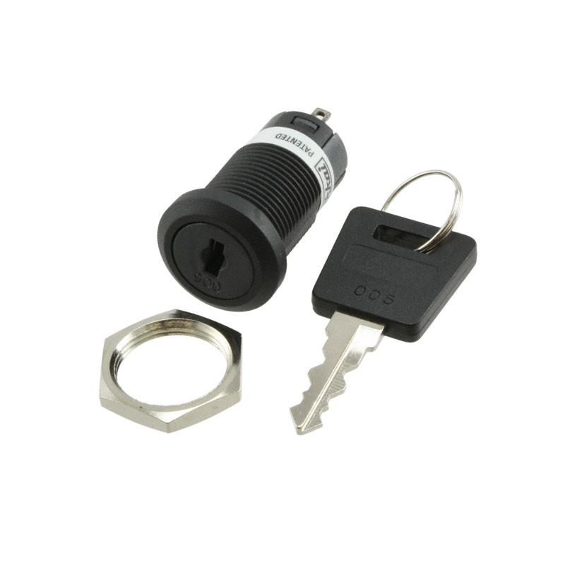 1 pcs : CKM12BFW01-005 - SWITCH KEYLOCK 2POS SPDT 3A 250V