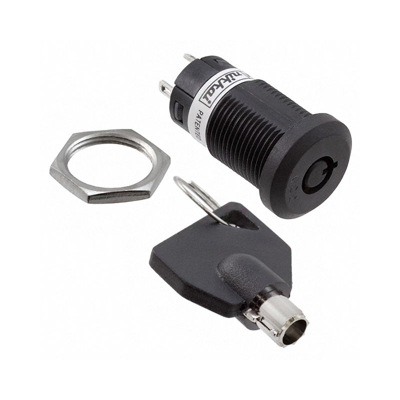 1 pcs : CKM12BTW01-022 - SWITCH KEYLOCK 2POS SPDT 3A 250V