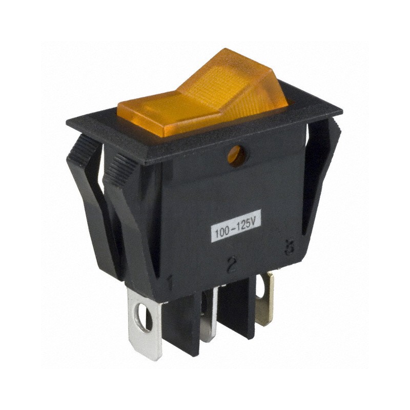 1 pcs : CL102J9AS205QA7 - SWITCH ROCKER SPST 16A 125V