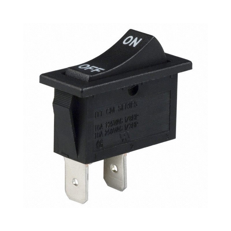 1 pcs : CM102J12S205DQA - SWITCH ROCKER SPST 16A 125V