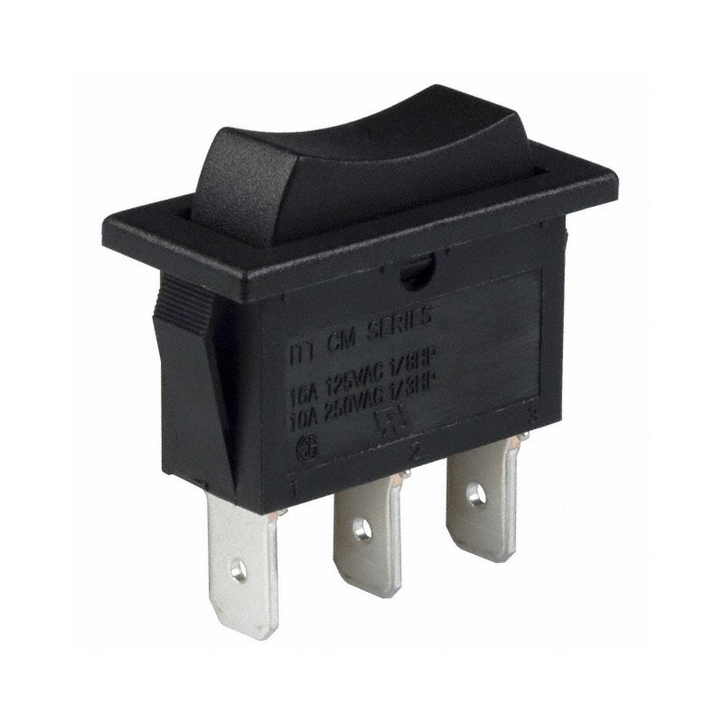1 pcs : CM107J12S205QA - SWITCH ROCKER SPDT 16A 125V