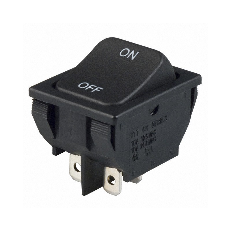 1 pcs : CN202J12S215DQ - SWITCH ROCKER DPST 16A 125V