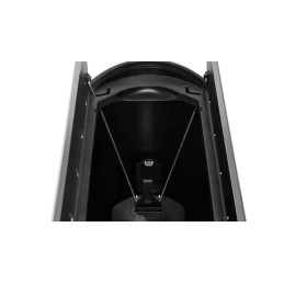 1 pcs - Rubbermaid Commercial Products Slim Jim 50L Black Pedal Galvanised Steel Waste Bin