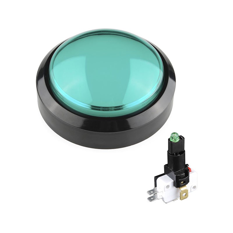1 pcs : COM-11275 - SWITCH PUSHBUTTON SPDT GREEN