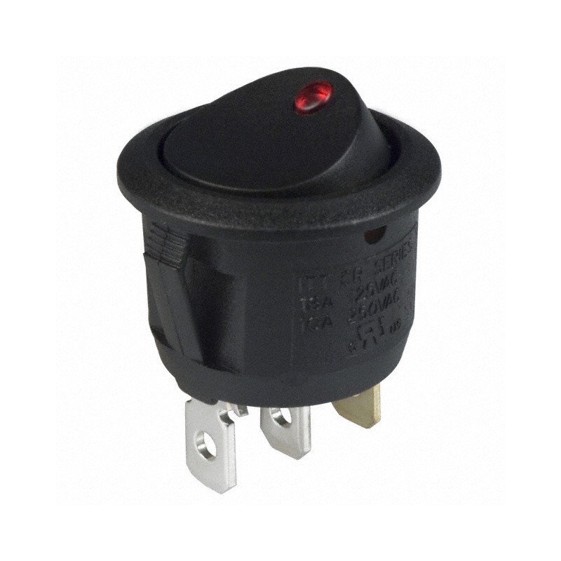 1 pcs : CR102J4RS215QF7 - SWITCH ROCKER SPST 16A 125V