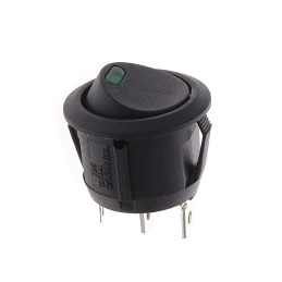 1 pcs : CR102J5GS215QF6 - SWITCH ROCKER SPST 16A 125V