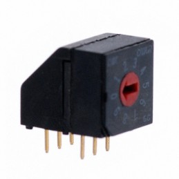 1 pcs : CRD10RM0AB - SWITCH ROTARY DIP BCD 0.4VA 20V