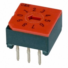 1 pcs : CRD10RM0CB - SWITCH ROTARY DIP BCD 0.4VA 20V
