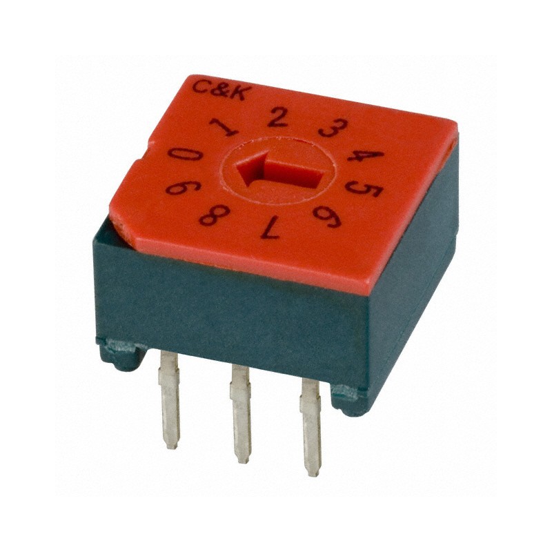 1 pcs : CRD10RM0CB - SWITCH ROTARY DIP BCD 0.4VA 20V