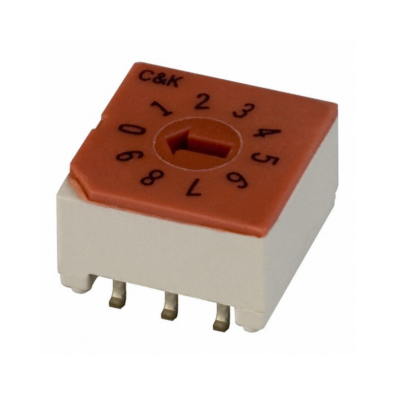 1 pcs : CRD10RM0SBR - SWITCH ROTARY DIP BCD 0.4VA 20V