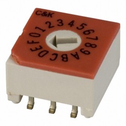 1 pcs : CRD16CM0SB - SW ROTARY DIP HEX COMP 0.4VA 20V