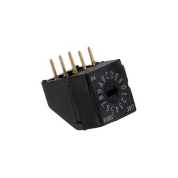 1 pcs : CRD16RM0AB - SWITCH ROTARY DIP HEX 0.4VA 20V
