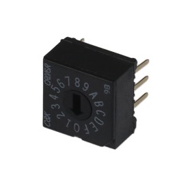 1 pcs : CRD16RM0CB - SWITCH ROTARY DIP HEX 0.4VA 20V