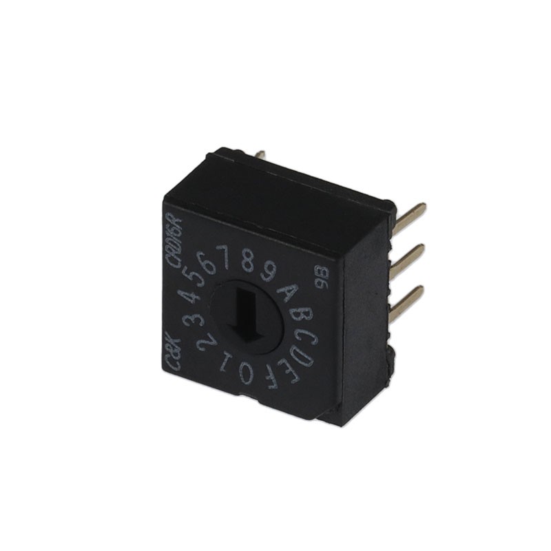 1 pcs : CRD16RM0CB - SWITCH ROTARY DIP HEX 0.4VA 20V