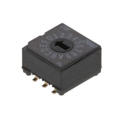 1 pcs : CRD16RM0SB - SWITCH ROTARY DIP HEX 0.4VA 20V
