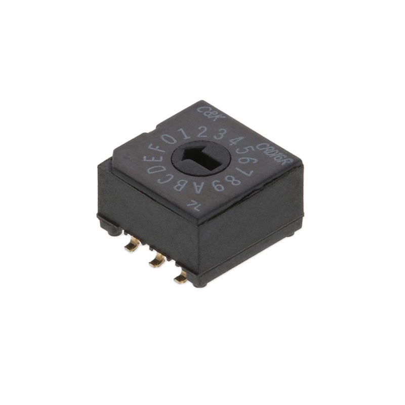 1 pcs : CRD16RM0SB - SWITCH ROTARY DIP HEX 0.4VA 20V
