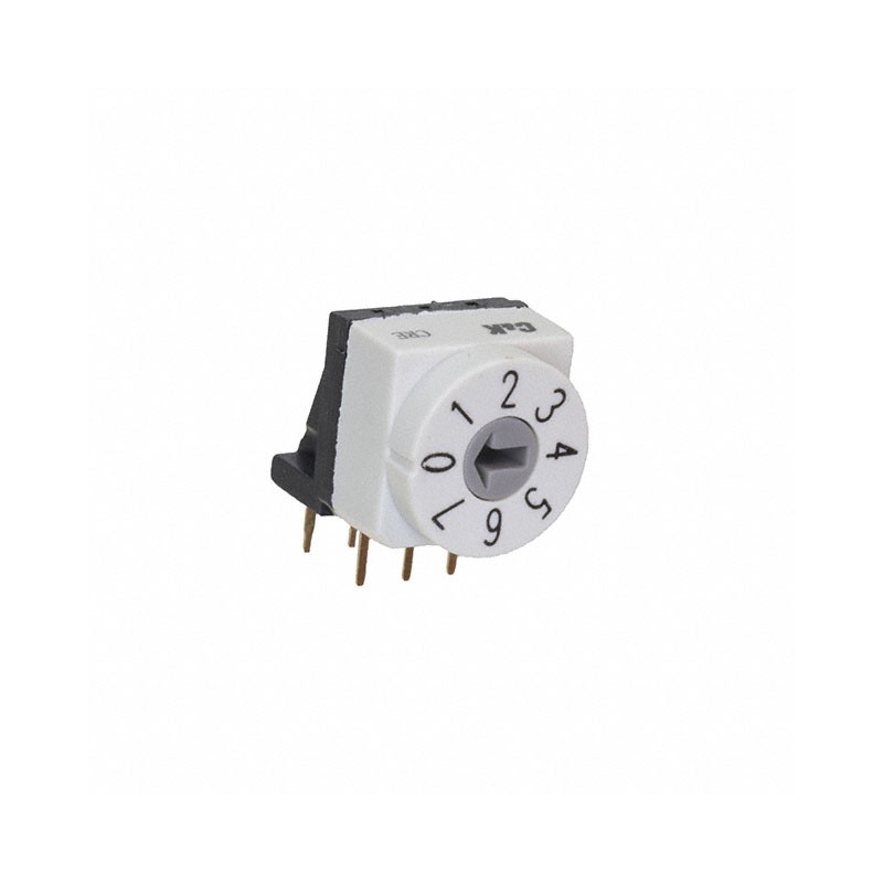 1 pcs : CRE08RRDM0A - SWITCH ROTARY DIP BCD 0.15A 42V